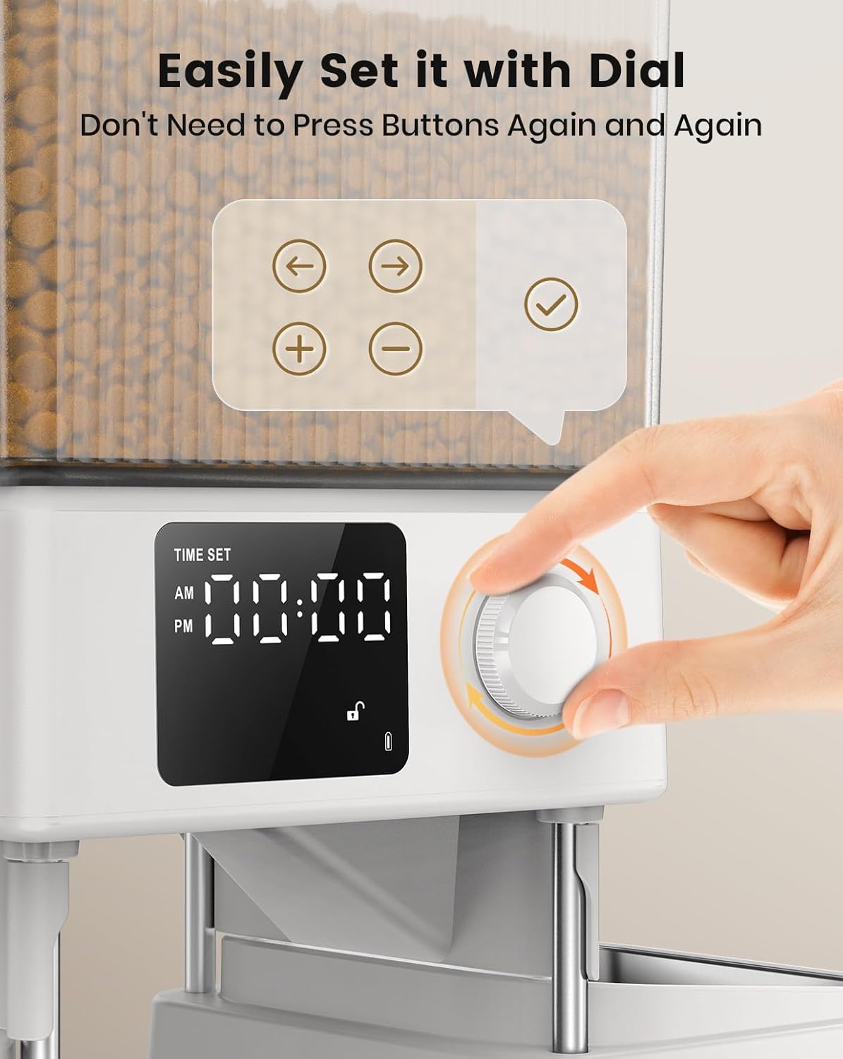Automatic Cat Food Dispenser For Multiple Cats, With APP