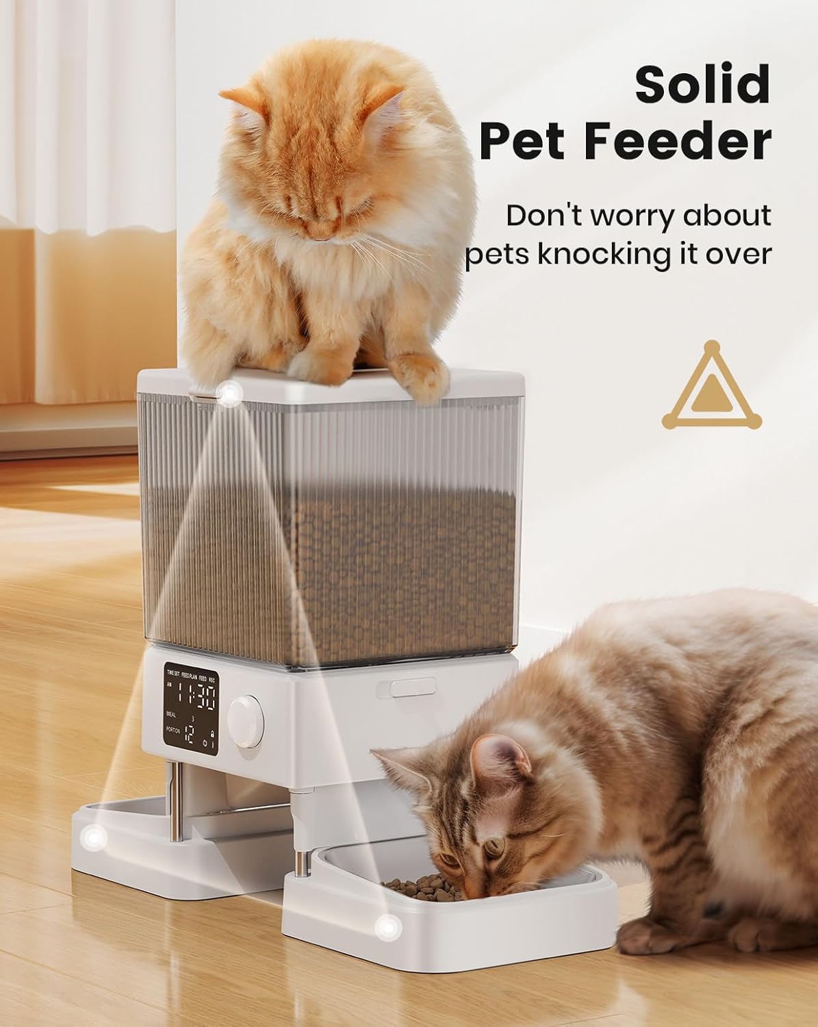 Automatic Cat Food Dispenser For Multiple Cats, With APP