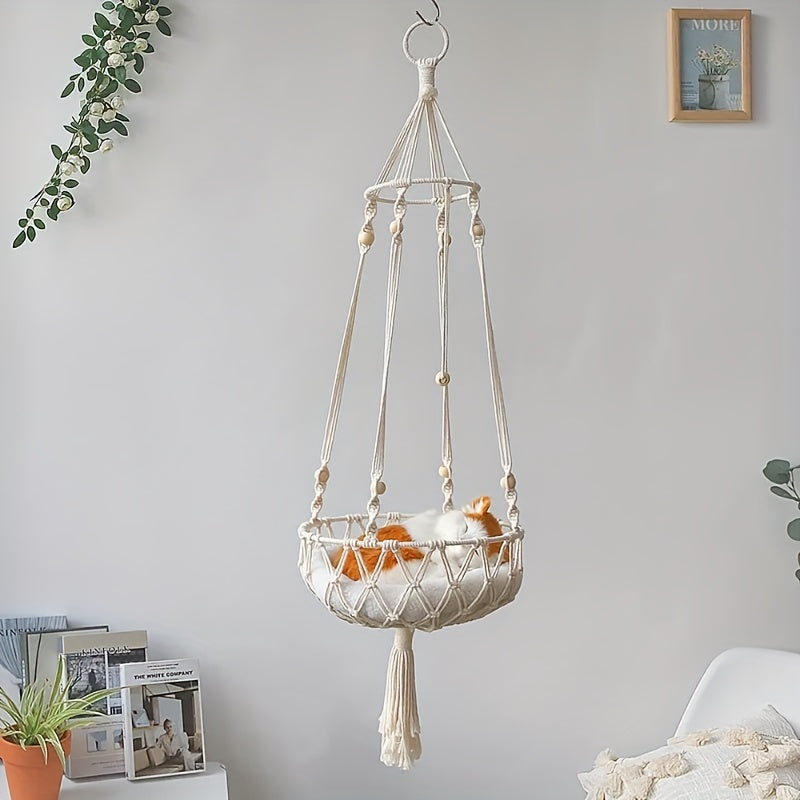 Meow Hand Woven Cat Hammock  Swing™