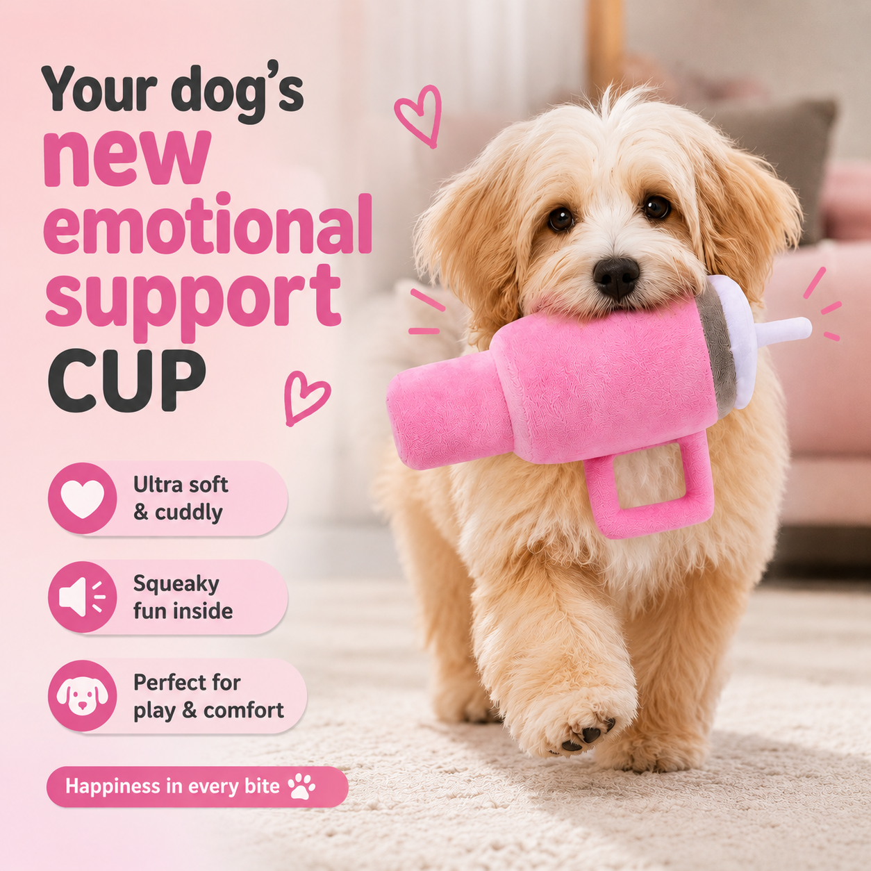 Squeaky Pup Plush Toy™