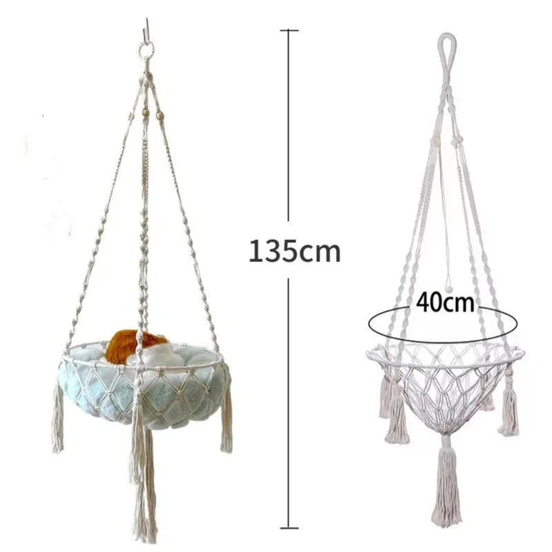 Meow Hand Woven Cat Hammock  Swing™